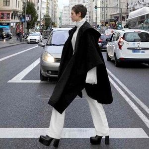 NEW BLOGGERS FAVE ZARA ITALIAN WOOL BLEND CAPE M